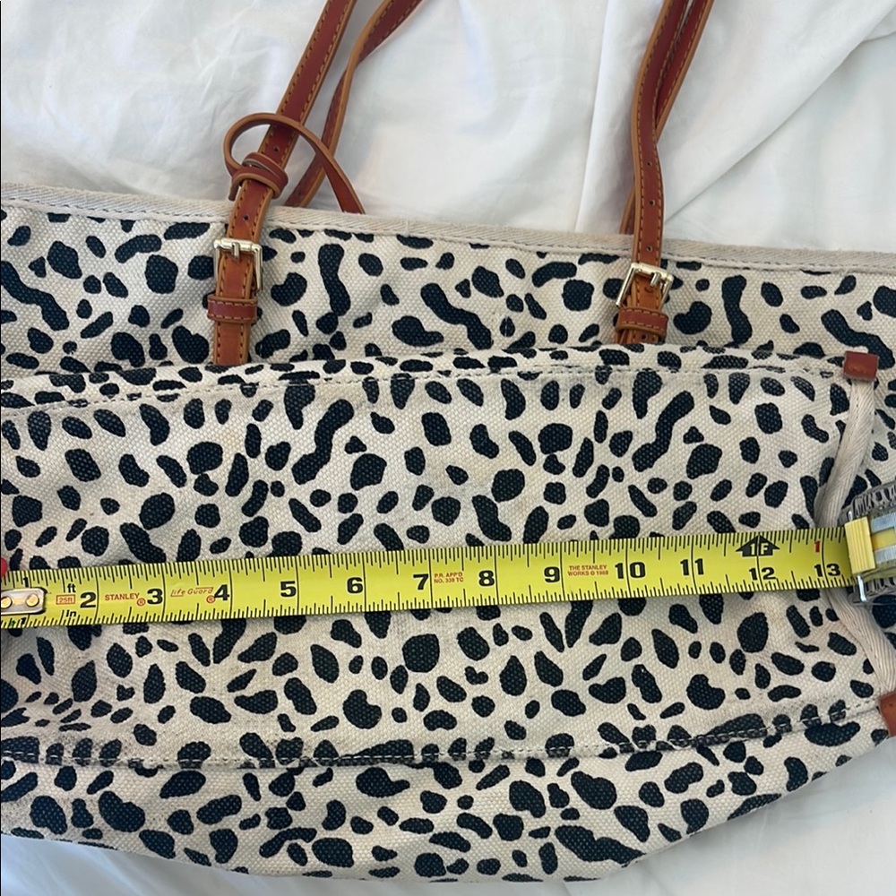 Anthropologie/Urban outfitters  Leopard Print canvas Tote Bag with Tan Straps - Picture 17 of 17